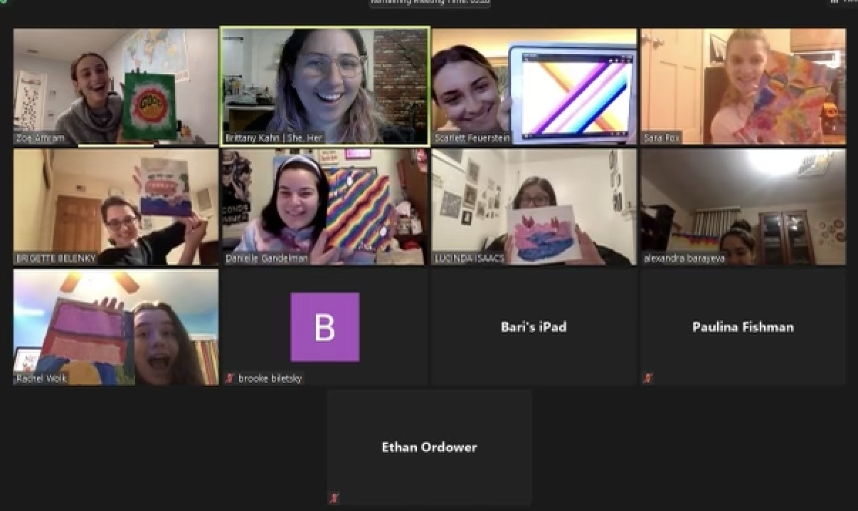 Group of people celebrating on stage