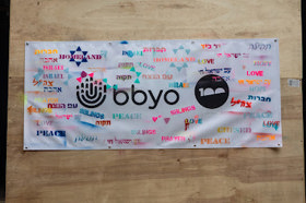 Group of people celebrating on stage