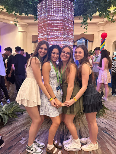 Group of people celebrating on stage