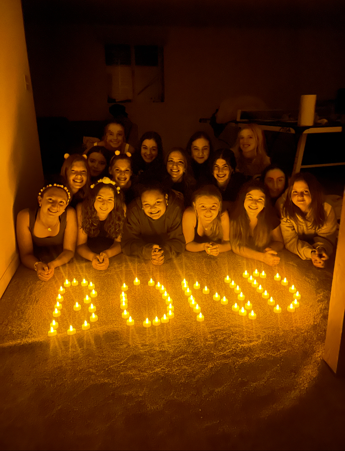 Group of people celebrating on stage