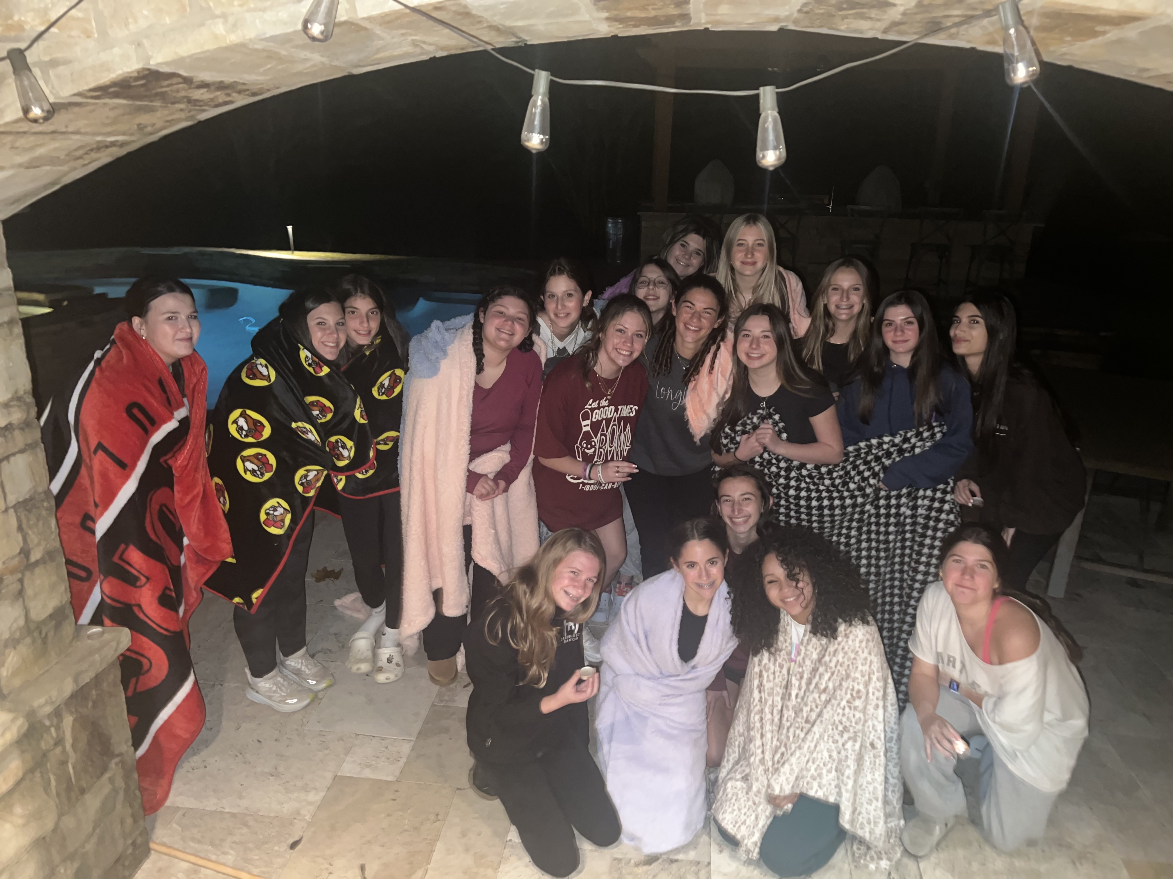 Group of people celebrating on stage