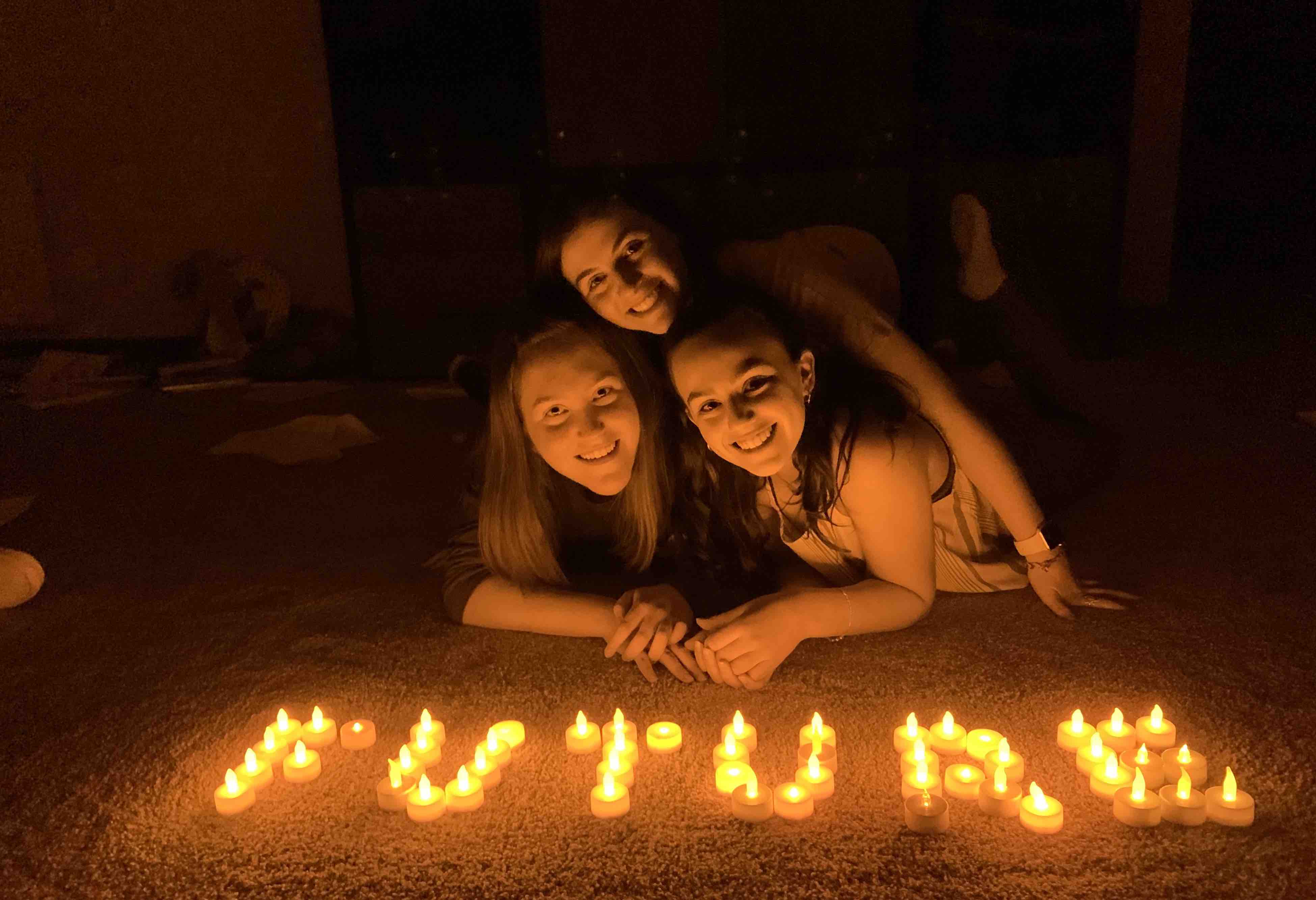 Group of people celebrating on stage