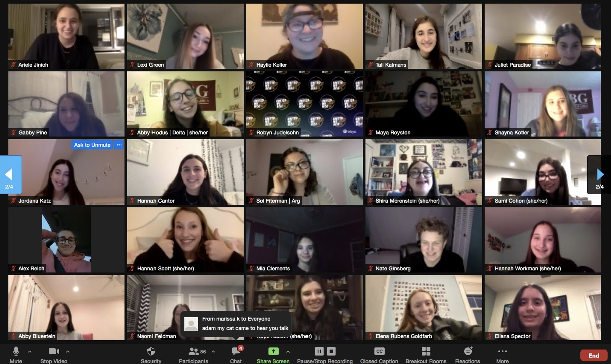 Group of people celebrating on stage