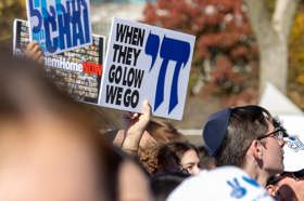 Group of people celebrating on stage