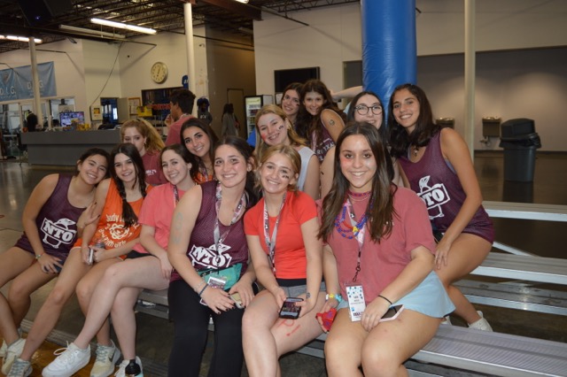 Group of people celebrating on stage