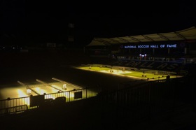 Group of people celebrating on stage