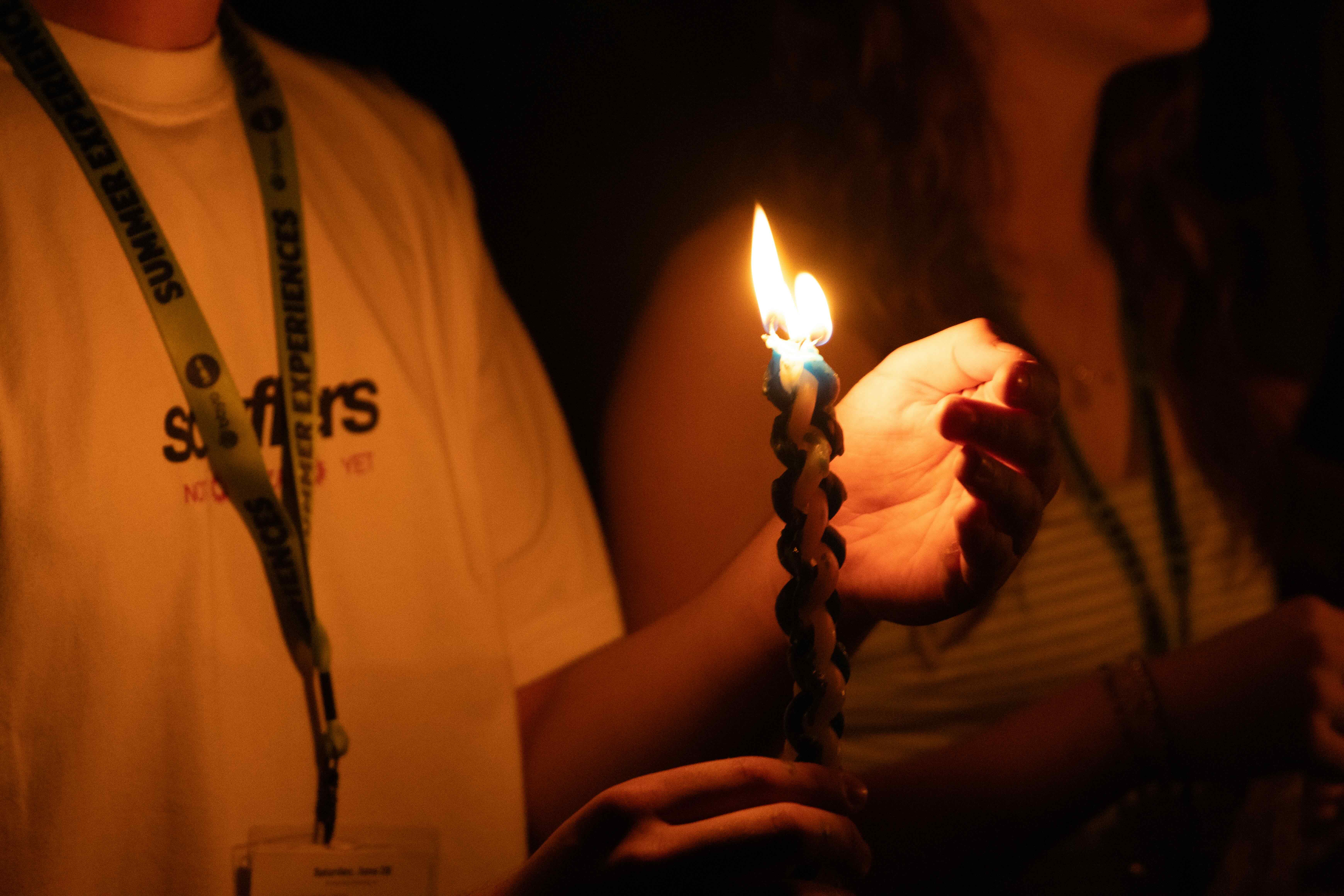 Group of people celebrating on stage