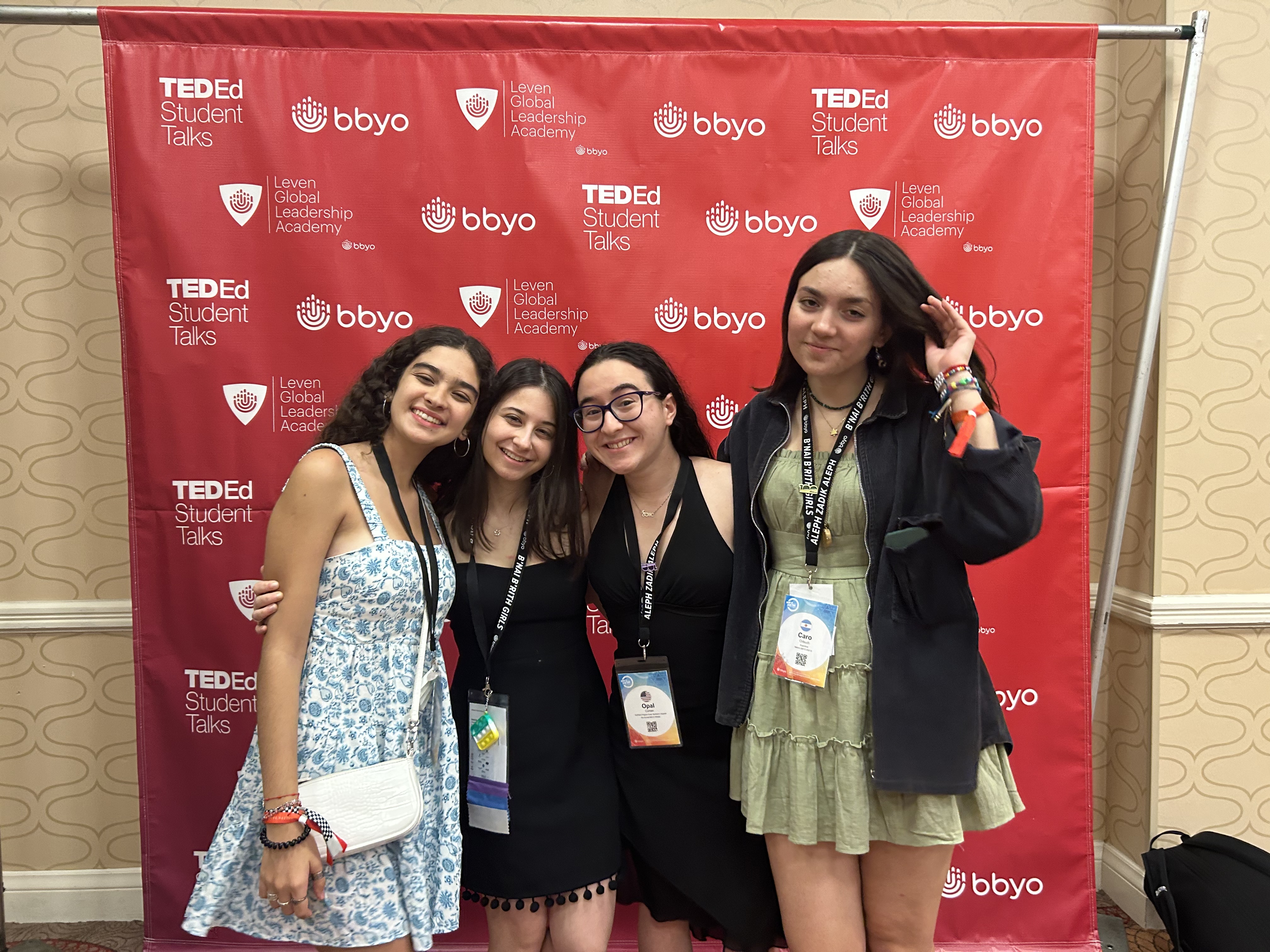 Group of people celebrating on stage