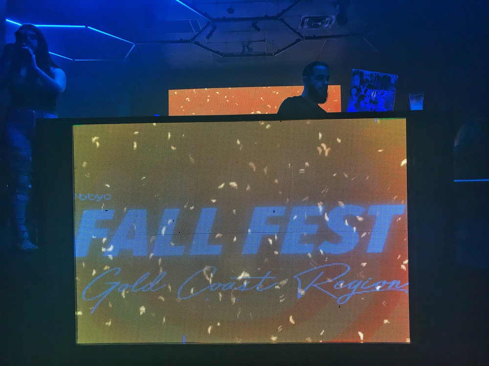 Group of people celebrating on stage