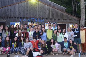 Group of people celebrating on stage