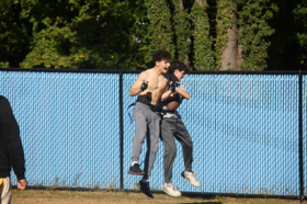 Group of people celebrating on stage