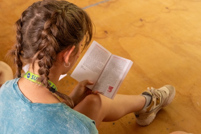 Group of people celebrating on stage