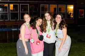 Group of people celebrating on stage