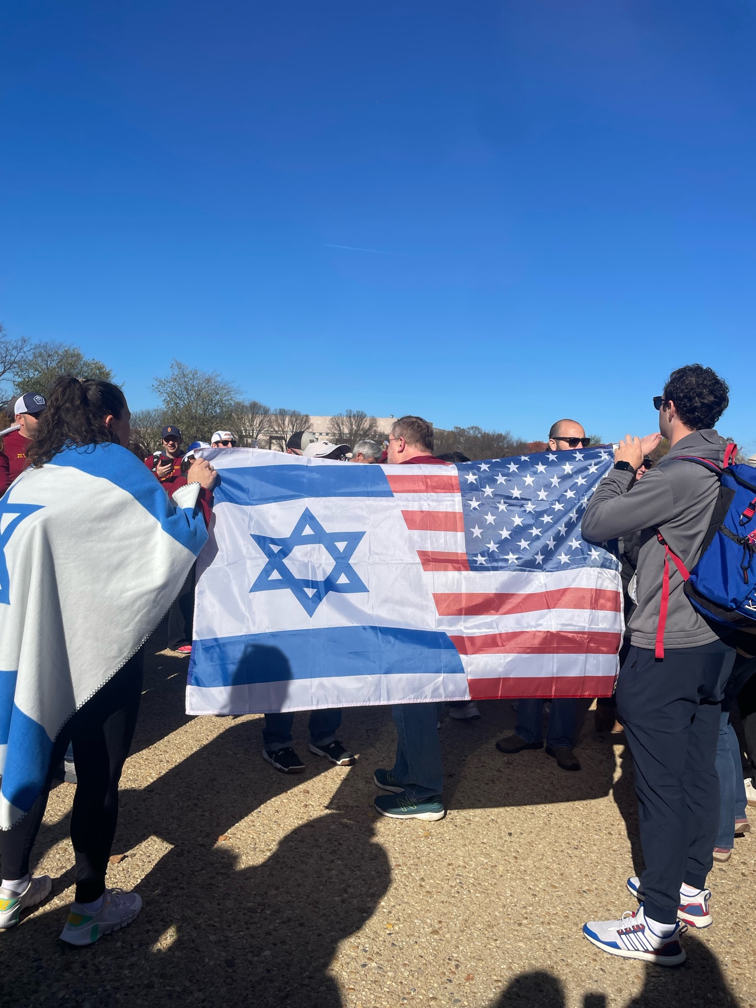 Group of people celebrating on stage