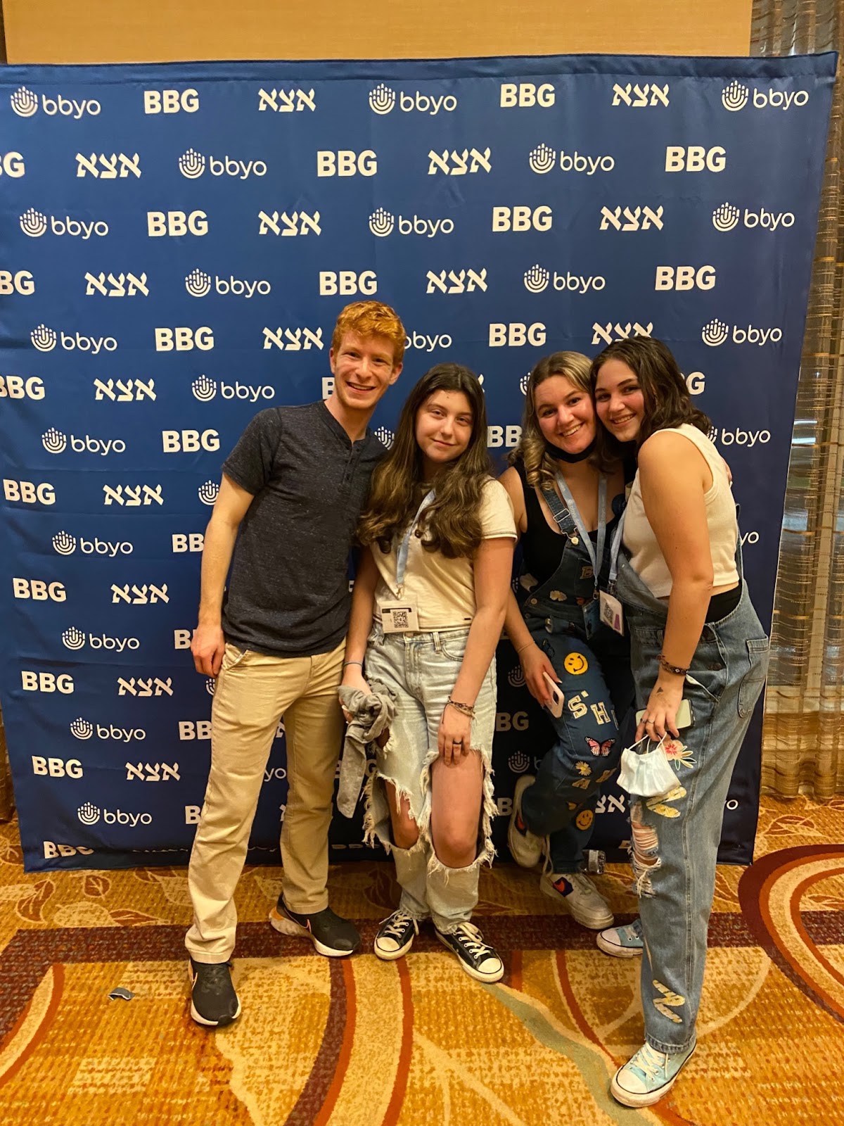 Group of people celebrating on stage