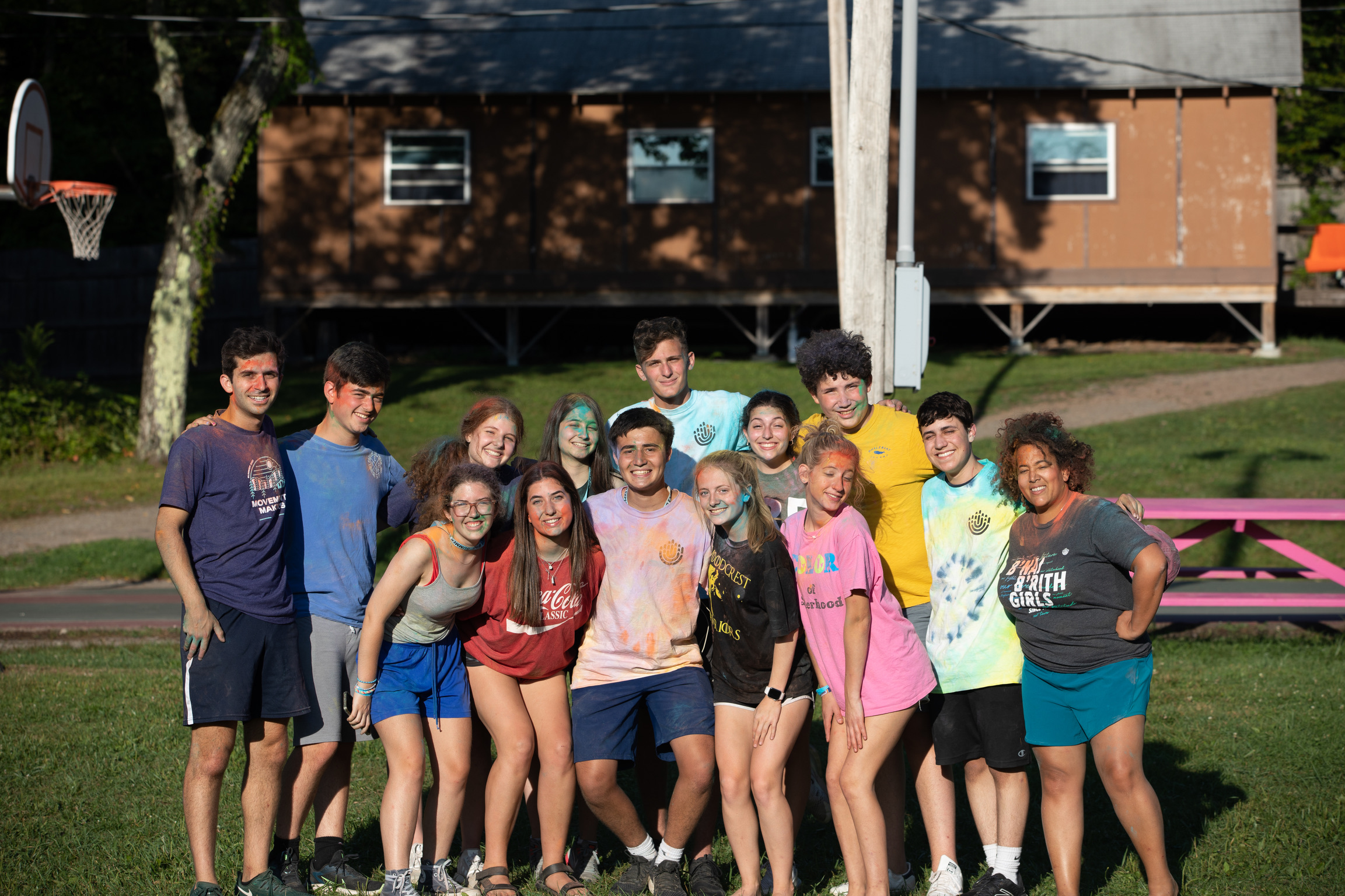 Group of people celebrating on stage