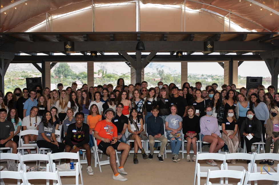 Group of people celebrating on stage