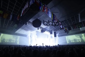 Group of people celebrating on stage