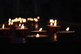 Group of people celebrating on stage