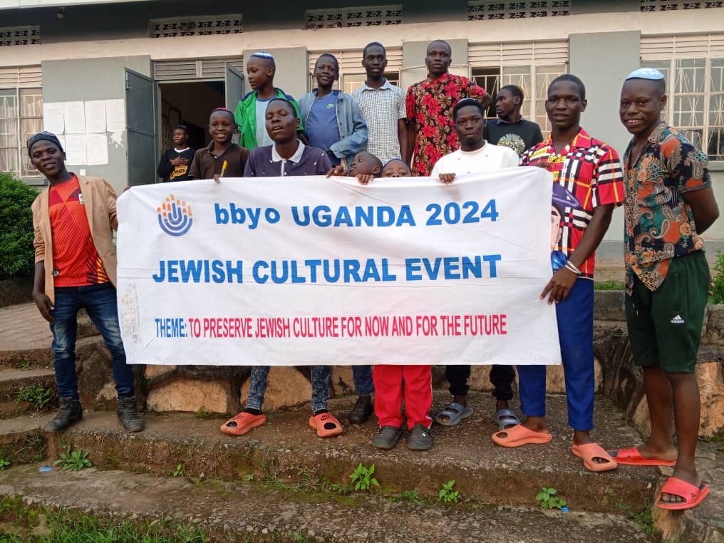 Group of people celebrating on stage