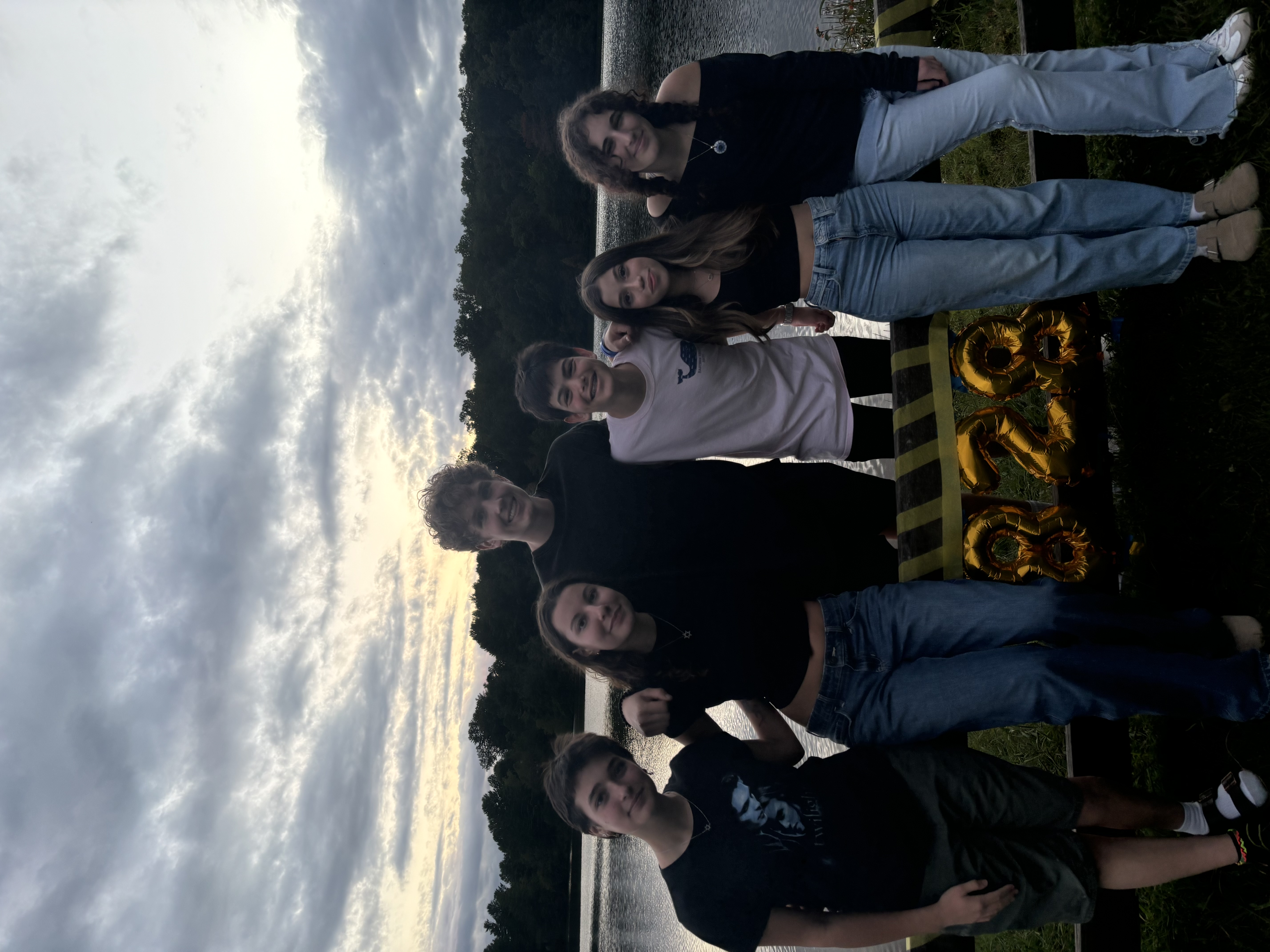 Group of people celebrating on stage