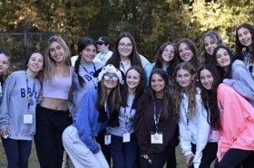 Group of people celebrating on stage