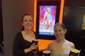 Group of people celebrating on stage