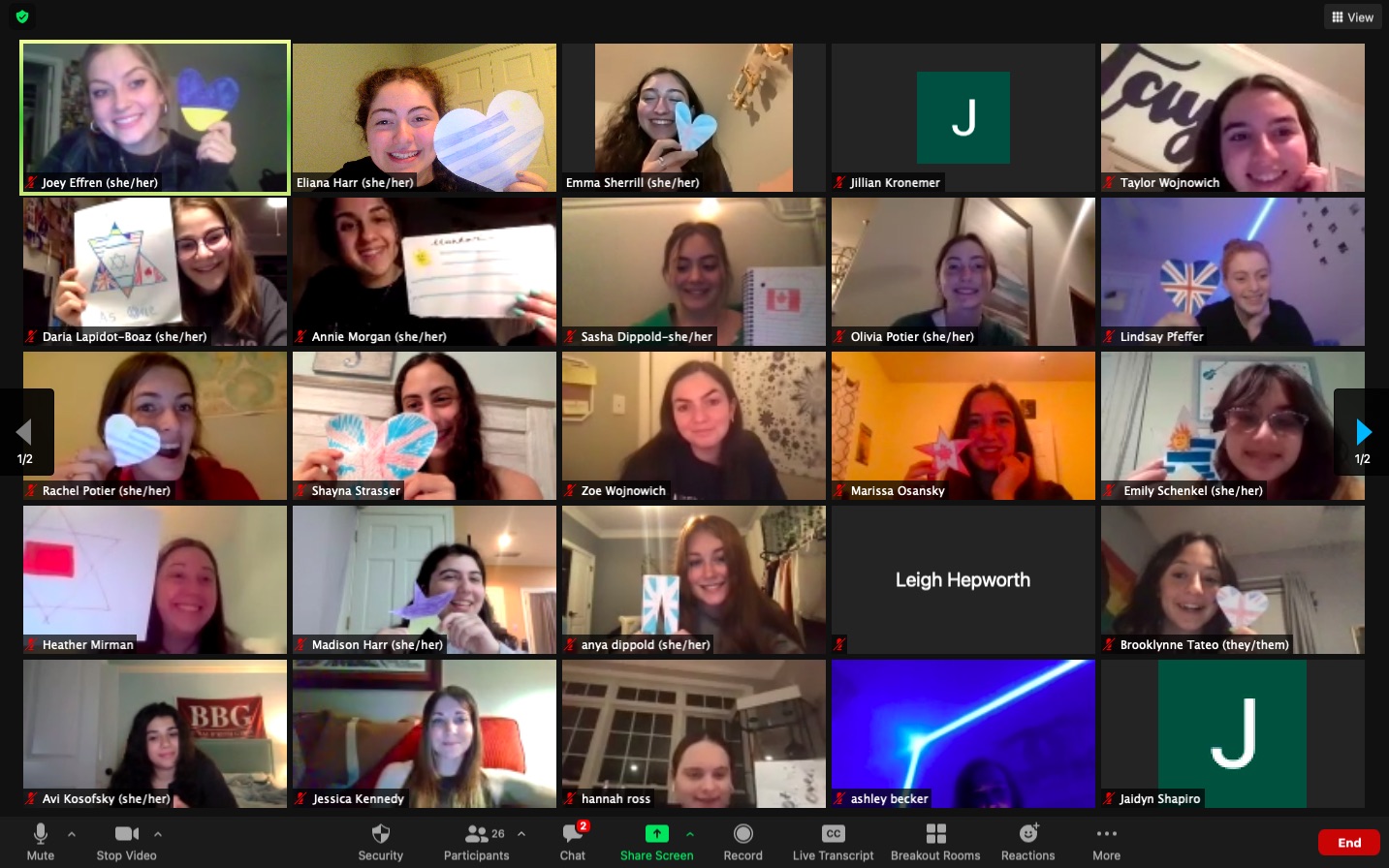 Group of people celebrating on stage