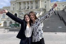 Group of people celebrating on stage