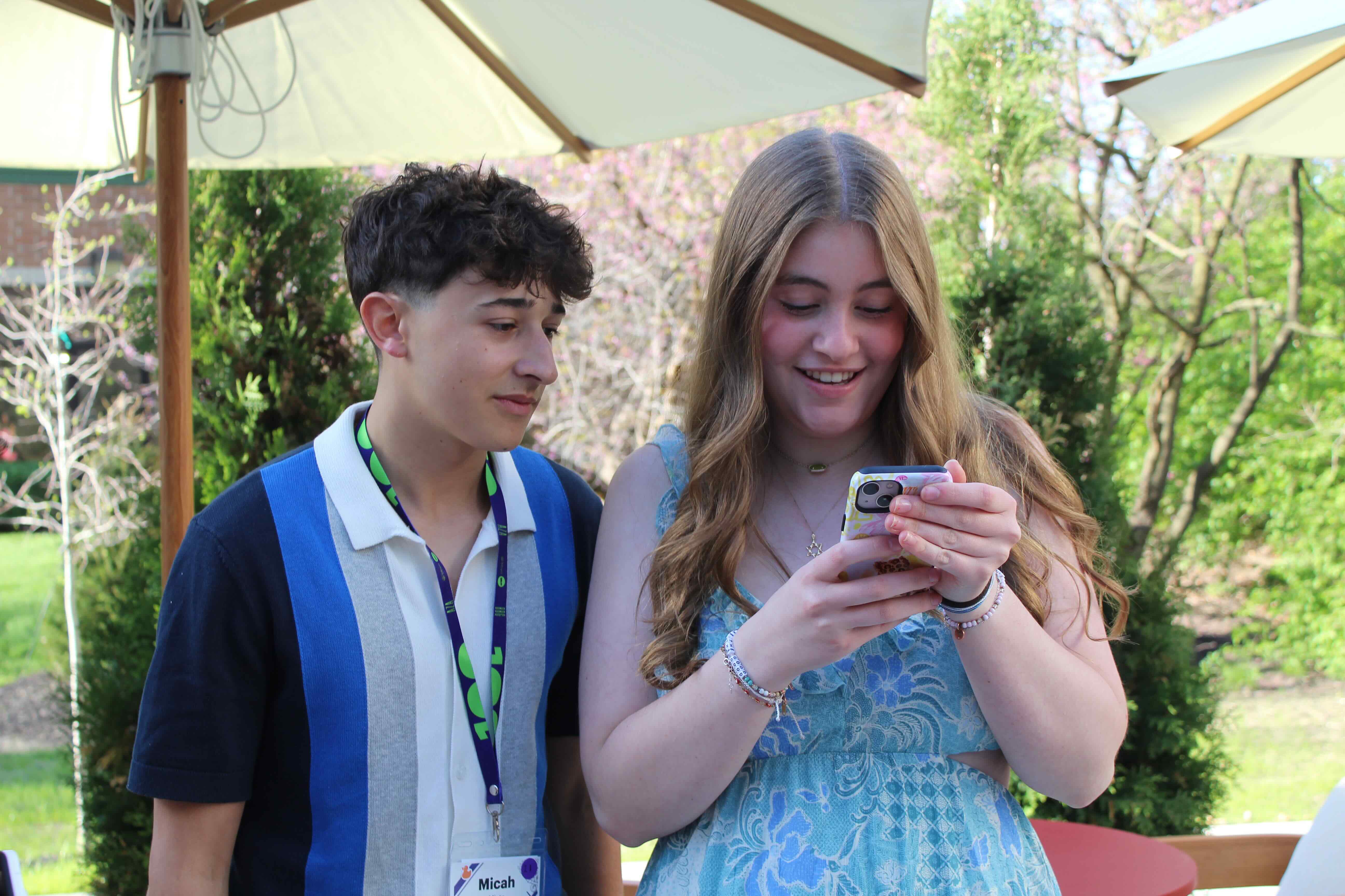 Group of people celebrating on stage