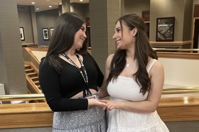 Group of people celebrating on stage