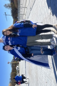 Group of people celebrating on stage