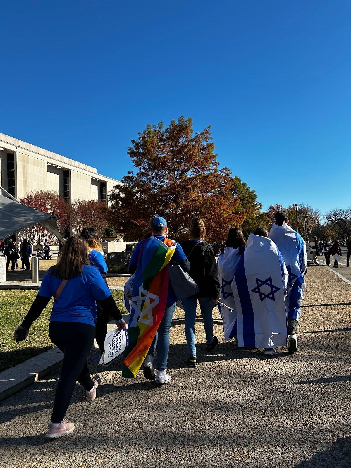 Group of people celebrating on stage