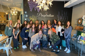 Group of people celebrating on stage