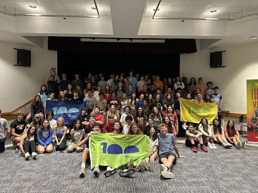 Group of people celebrating on stage