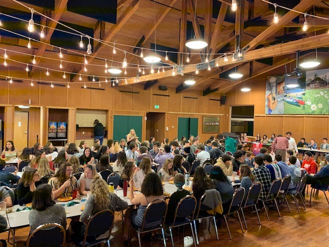 Group of people celebrating on stage