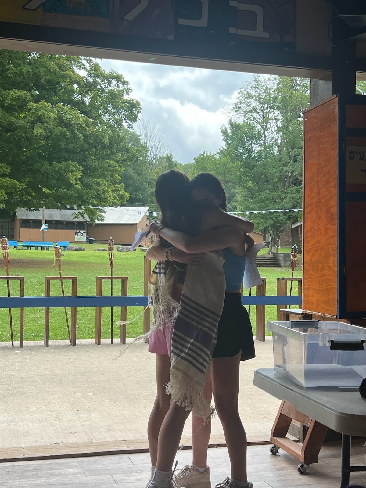 Group of people celebrating on stage