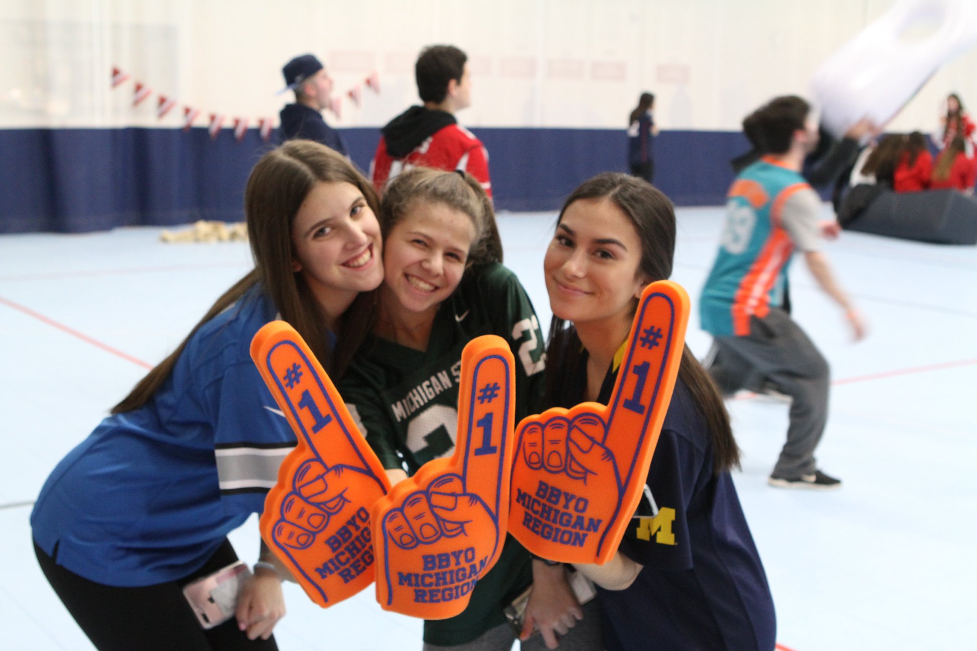 Group of people celebrating on stage